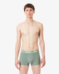 Kit com 3 Cuecas Boxer de Algod&atilde;o Stretch