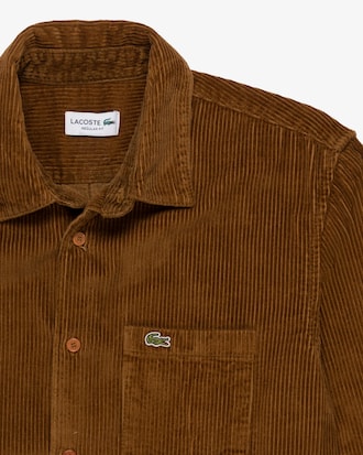 Camisa de Veludo Cotel&ecirc; Modelagem Reta