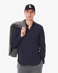Camisa em Popeline de Algod&atilde;o de Caimento Regular