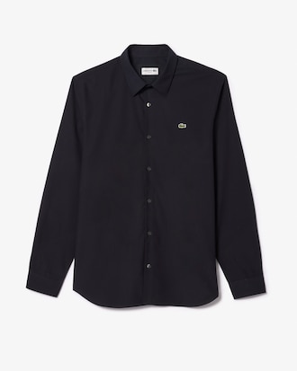 Camisa De Poplin Elastizado Al Cuerpo