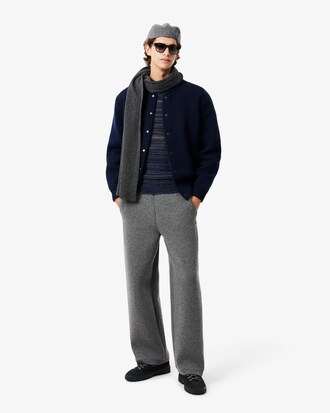 Jaqueta Bomber de Malha de Lã Merino