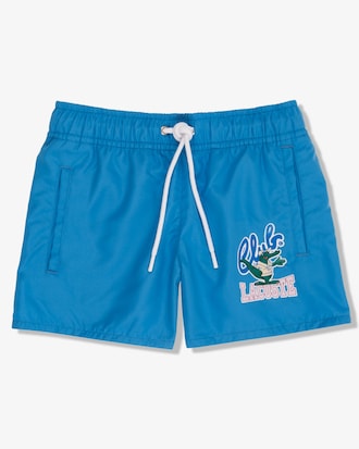 Traje De Baño Con Estampado Del Mascot De Secado Rápido Para Niños