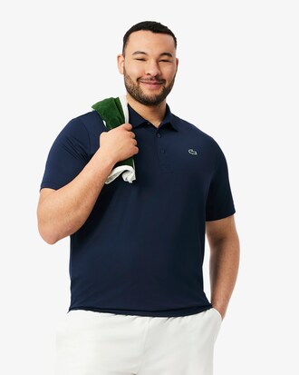 Camisa Polo Masculina Manga Curta de Jersey em Modelagem Regular