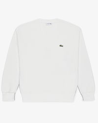 Su&eacute;ter feminino Lacoste em algod&atilde;o org&acirc;nico com decote em V