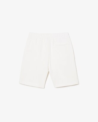 Short infantil Lacoste com assinatura e estampa contrastante