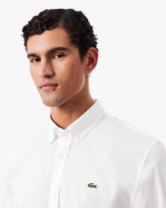Camisa Modelagem reta em Popeline Stretch