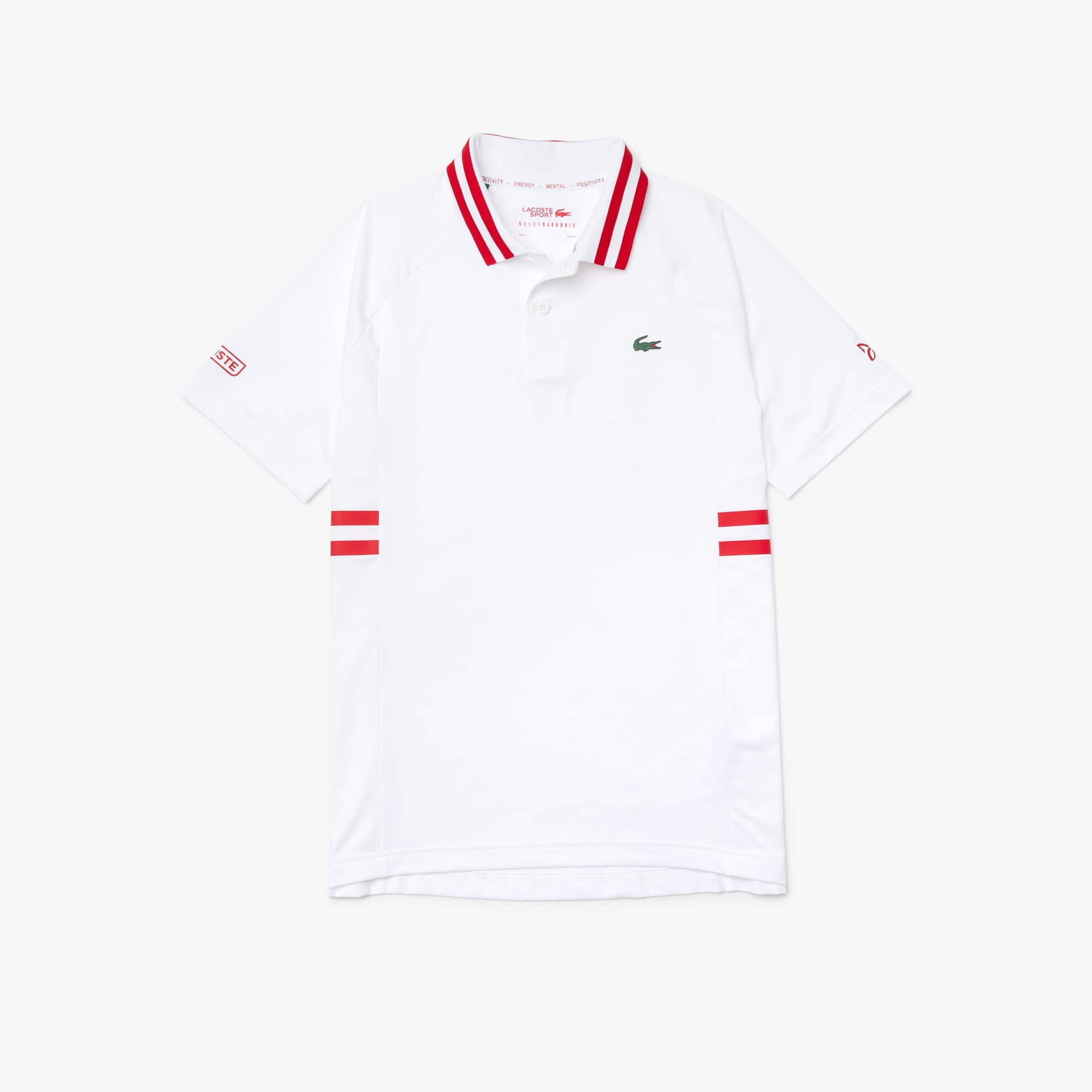 Polo masculina Lacoste SPORT x Novak Djokovic em tecido ultra-dry