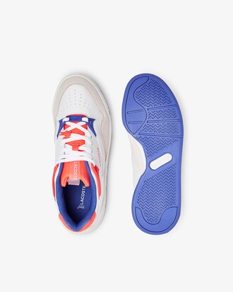 T&ecirc;nis feminino Court Slam em couro e material sint&eacute;tico