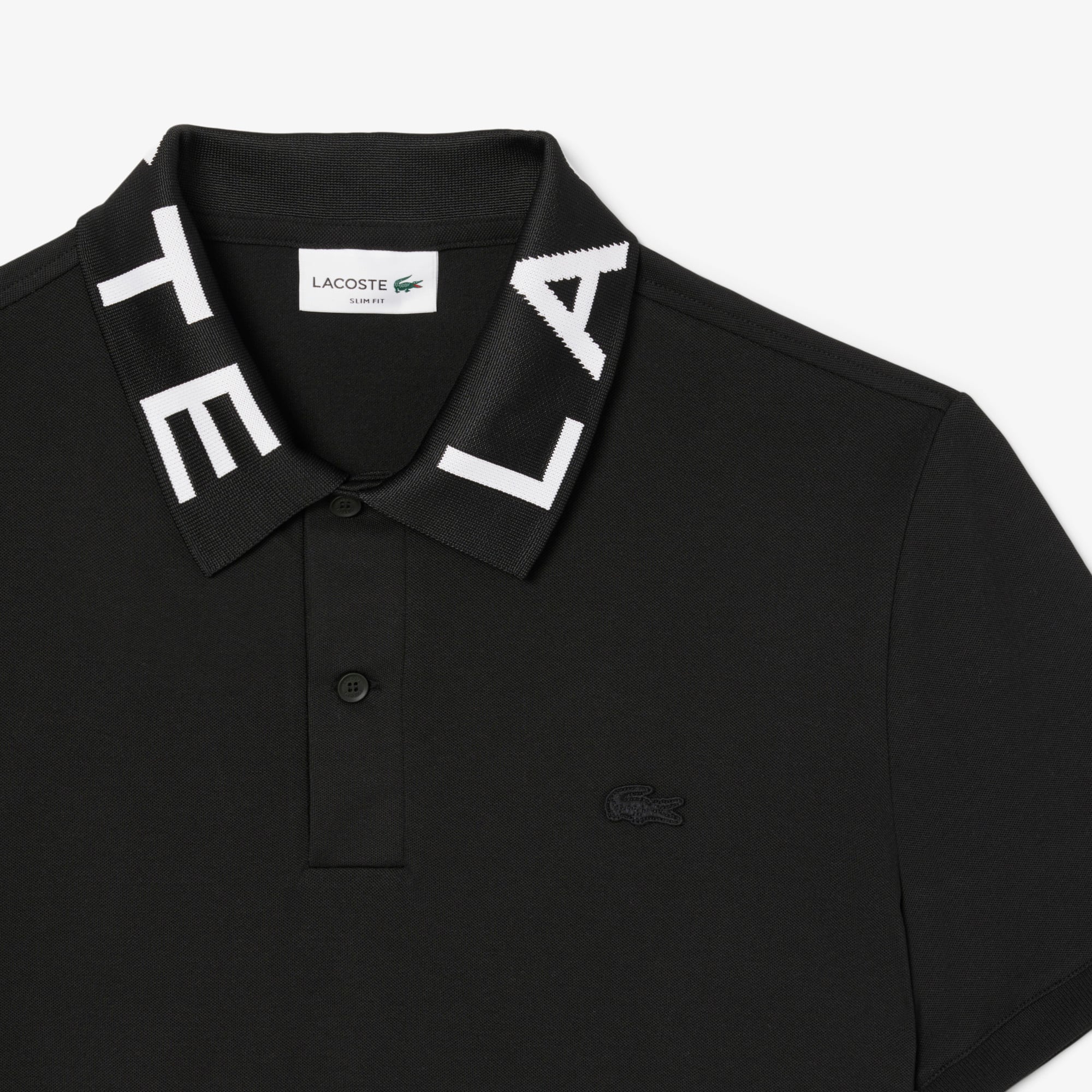 Camisa Lacoste Polo Branded em Malha Jacquard