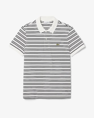 Classic Fit Striped Petit Piqu&eacute; Polo Shirt