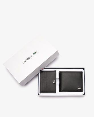 Set de Regalo de Billetera y Tarjetero de Cuero FG