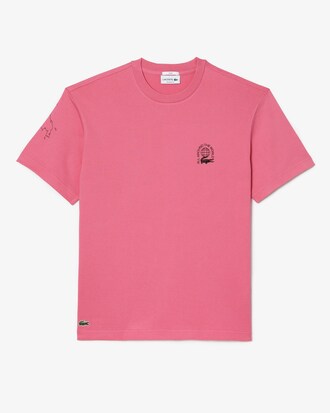 Camiseta masculina em jérsei de algodão orgânico com modelagem solta