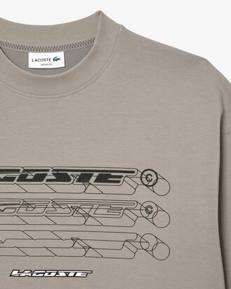 Moletom masculino Lacoste com modelagem solta e logo