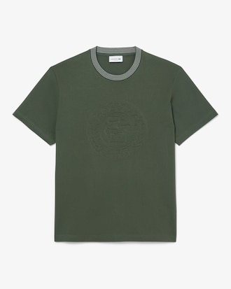 Camiseta em Malha de Algodão Bordada