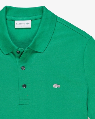 Polo Slim Fit em Mini Piqu&eacute; Stretch