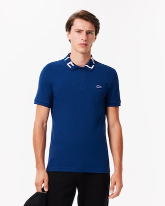 Polo Slim Fit Lacoste Movement em Piqué