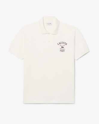 Polo de petit piqu&eacute; de corte cl&aacute;sico bordado