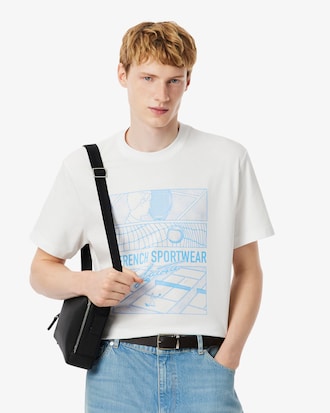 Remera de Algodón Tenis Court Estampada