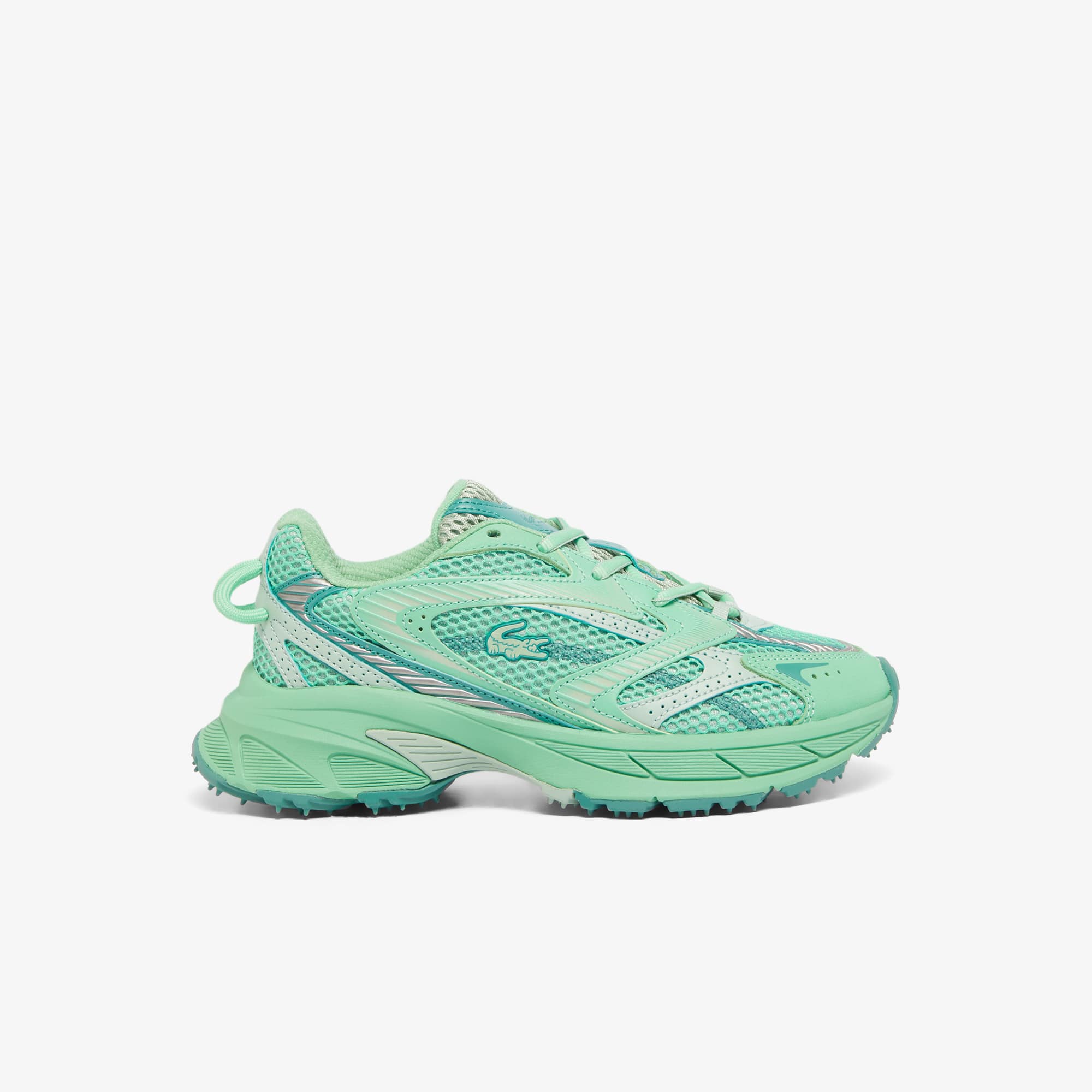 Tênis de Malha Feminino L003 Neo Shot Lacoste em Dois Tons