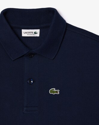 Camisa Polo Petit Piqu&eacute; com Listras Contrastantes