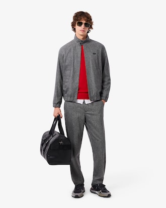 Su&eacute;ter com Gola Redonda de Cashmere de Malha 3D