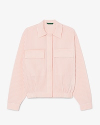 Sobrecamisa de seersucker a rayas