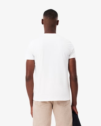 Camiseta de Algod&atilde;o Pima Leve com Gola V