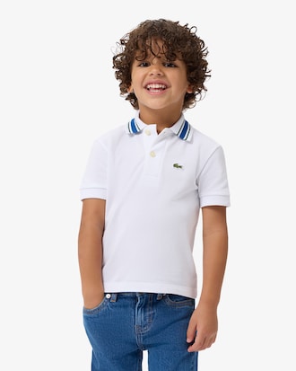 Camisa Polo Petit Piqu&eacute; com Gola Listrada
