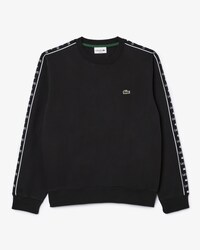 Cal&ccedil;a Esportiva de Gola Redonda com Listras e Logotipo