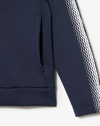 Moletom masculino Lacoste Tennis x Daniil Medvedev com zíper