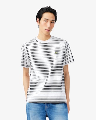 Remera de algod&oacute;n grueso de rayas