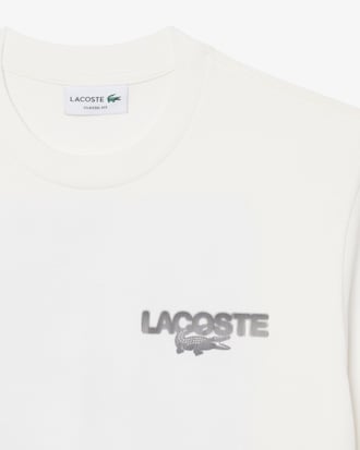 Remera de punto con estampado de tenis