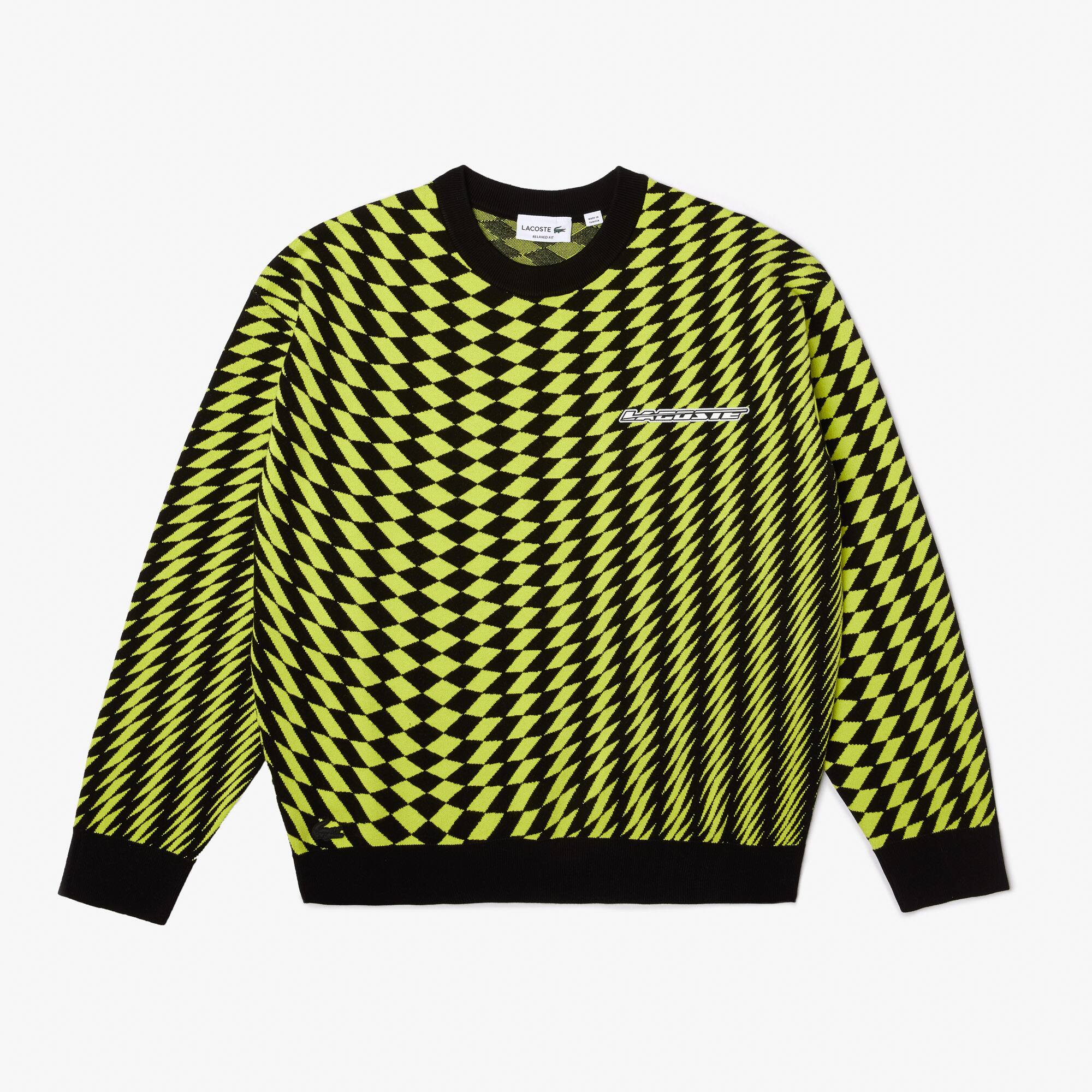 Suéter masculino Lacoste Relaxed Fit em jacquard | Lacoste