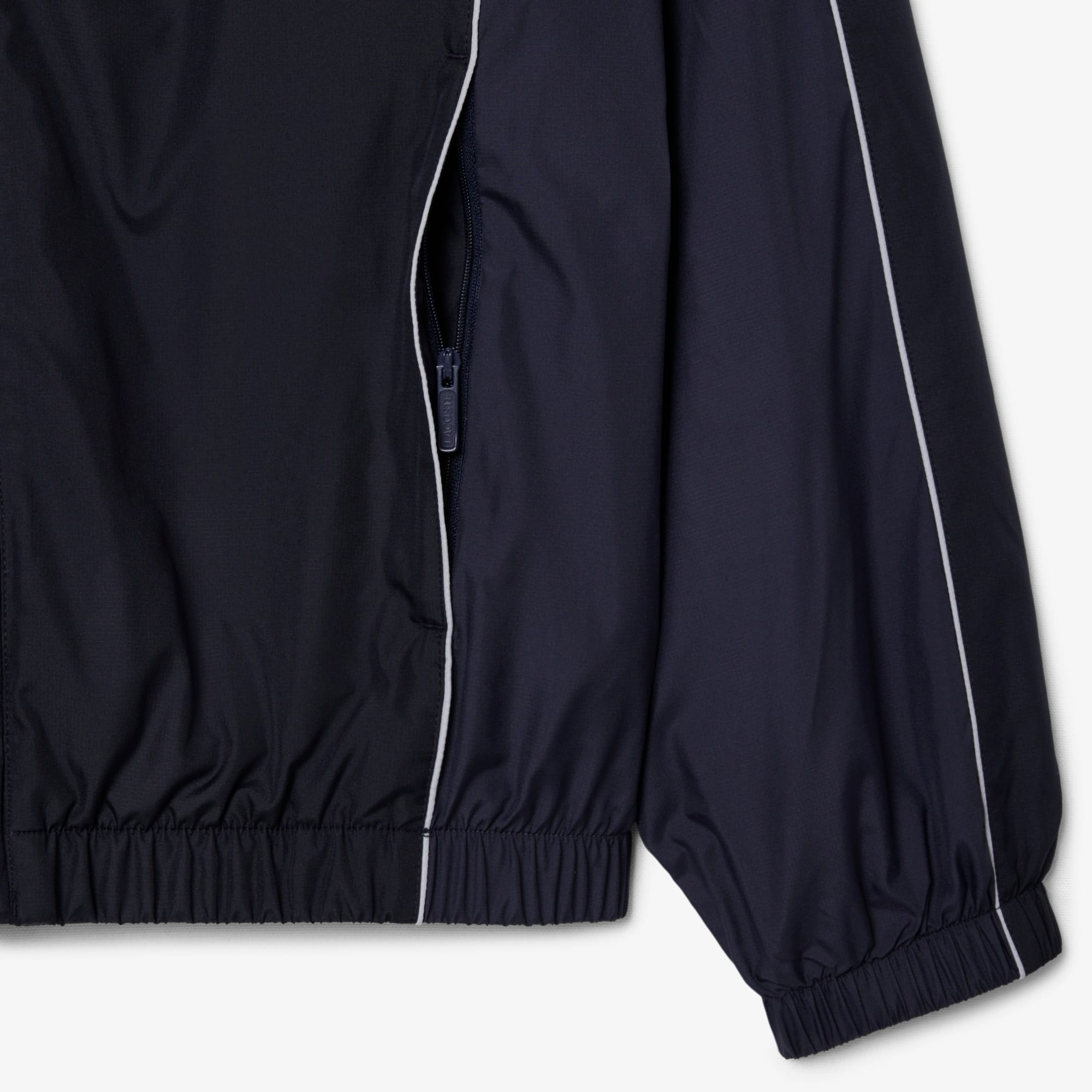 Jaqueta Impermeável Lacoste Colour-Block com Capuz Ajustável