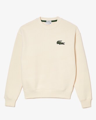 Sudadera vintage con cuello redondo y cocodrilo