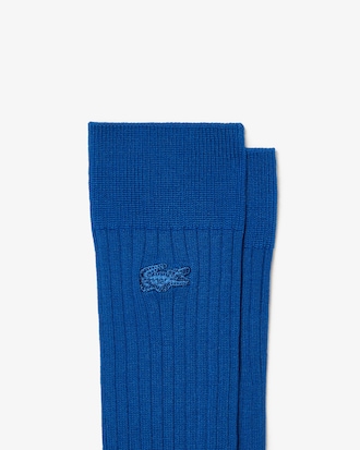 Pack com duas meias longas unissex em ribana de algod&atilde;o