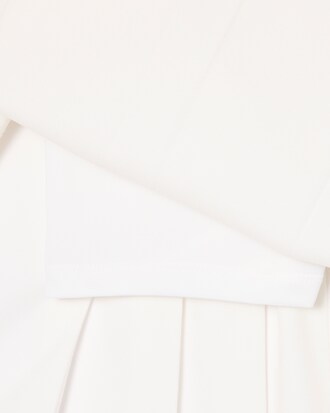 Saia Plissada em Oxford de Algod&atilde;o