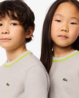 Su&eacute;ter em Algod&atilde;o com Gola Contrastante 