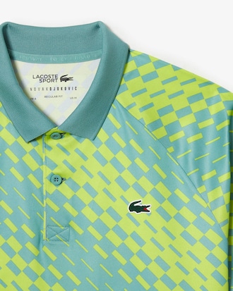 Polo de hombre Lacoste Tennis × Novak Djokovic estampado