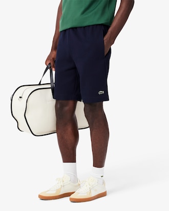 Shorts Masculino Lacoste de Lã de Algodão Escovado Orgânico