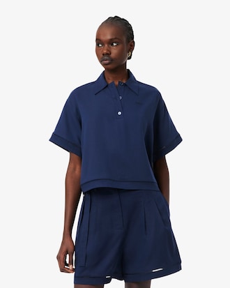 Polo Oversized em Sarja Fluida