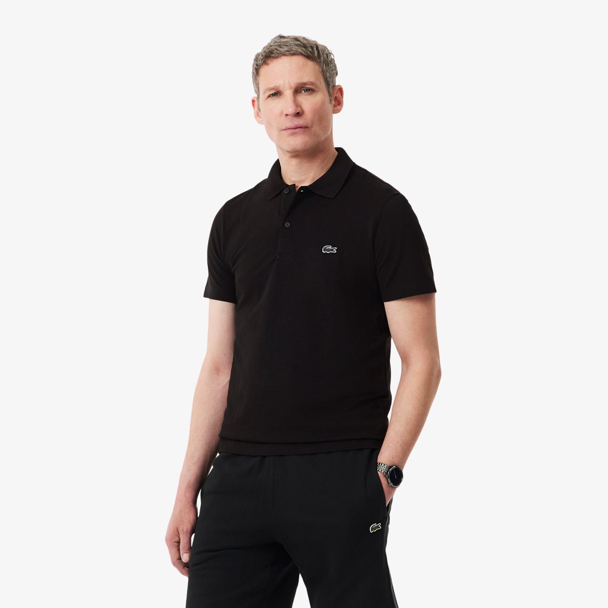 Camisa Polo Masculina Lacoste de Algodão Caimento Regular