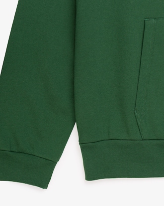 Blusa de Moletom com Capuz de Algod&atilde;o Org&acirc;nico Masculino Lacoste