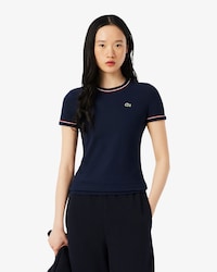 Remera Jersey con Detalle en Contraste