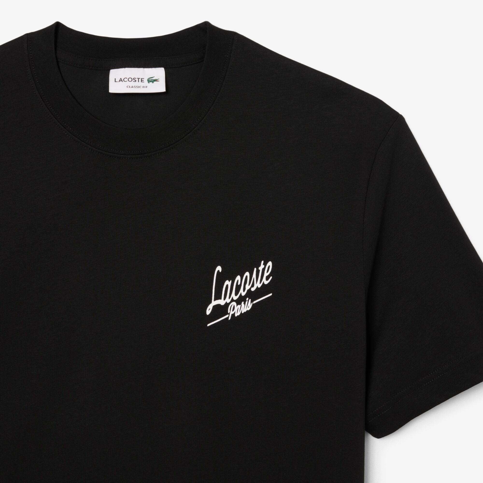 Camiseta com Estampa Múltipla Lacoste em Malha de Algodão
