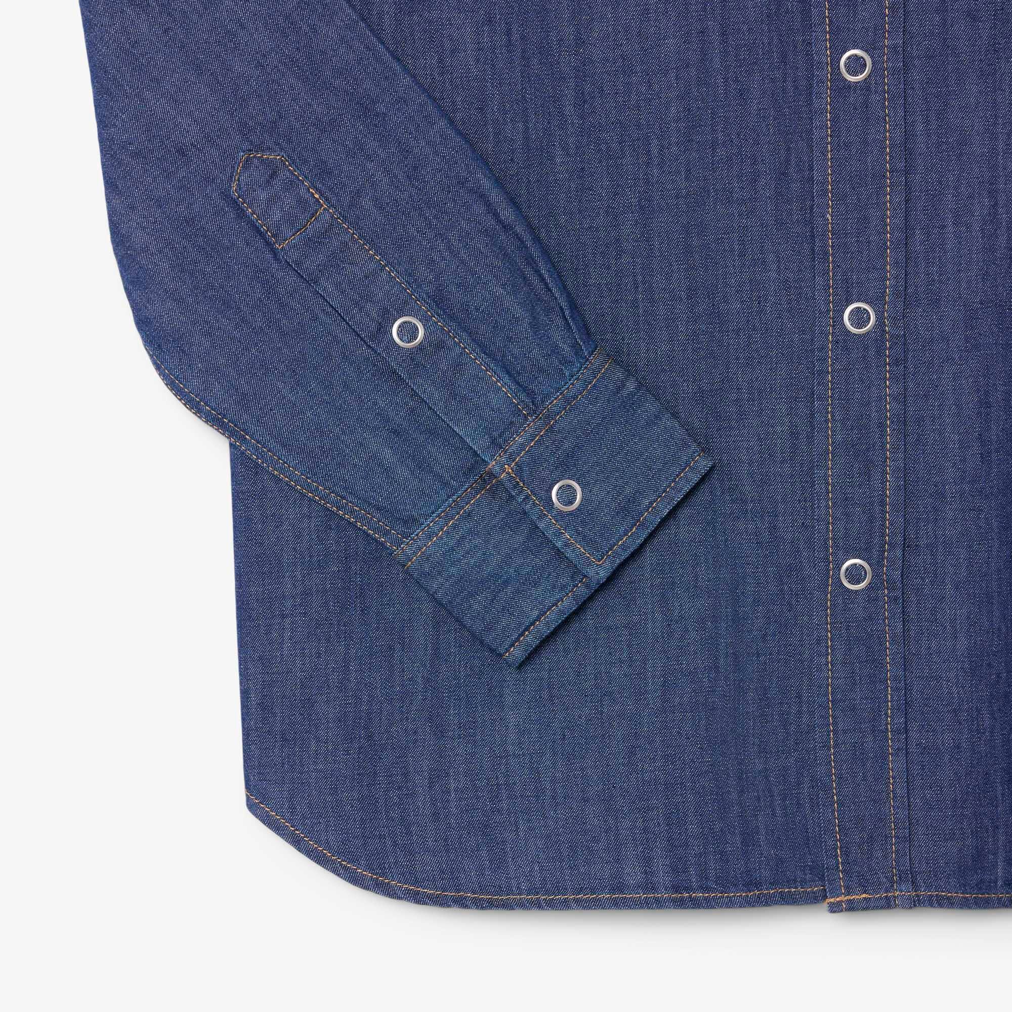 ダイ LACOSTE indigo denim swing top Buy Lacoste Woven Denim Overshirt from Next Netherlands