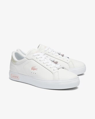 Women's Powercourt Leather Iridescent Detail Trainers