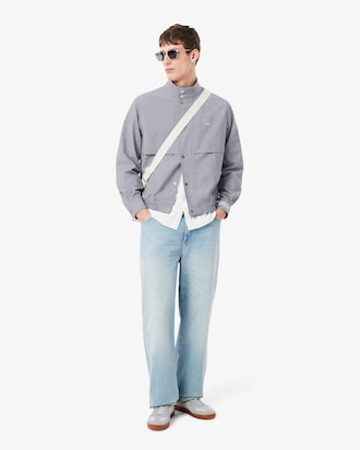 Campera tipo Harrington de mezcla de lana