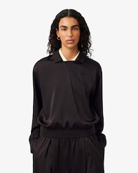 Polo em Cetim com Modelagem ampla