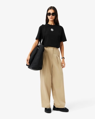 Remera de Algod&oacute;n con Marca Estampada